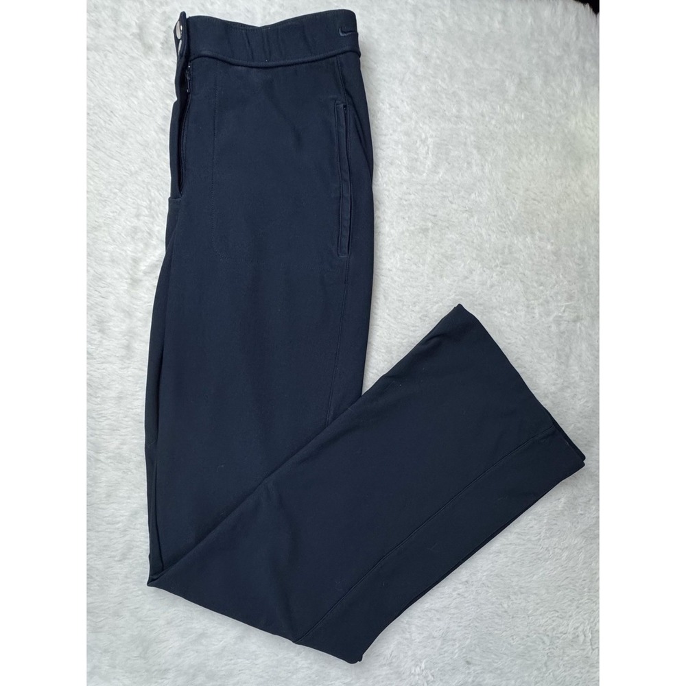 Nike Dri-FIT Womens Small Black Straight Leg Golf Pants Zip Pockets EUC